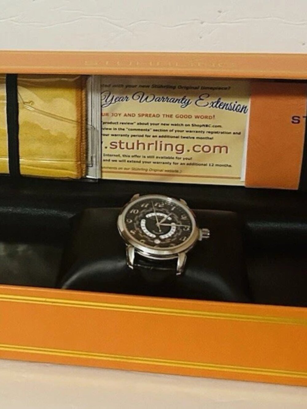 Stuhrling Original Time Traveler Swiss Quartz Watch NEW